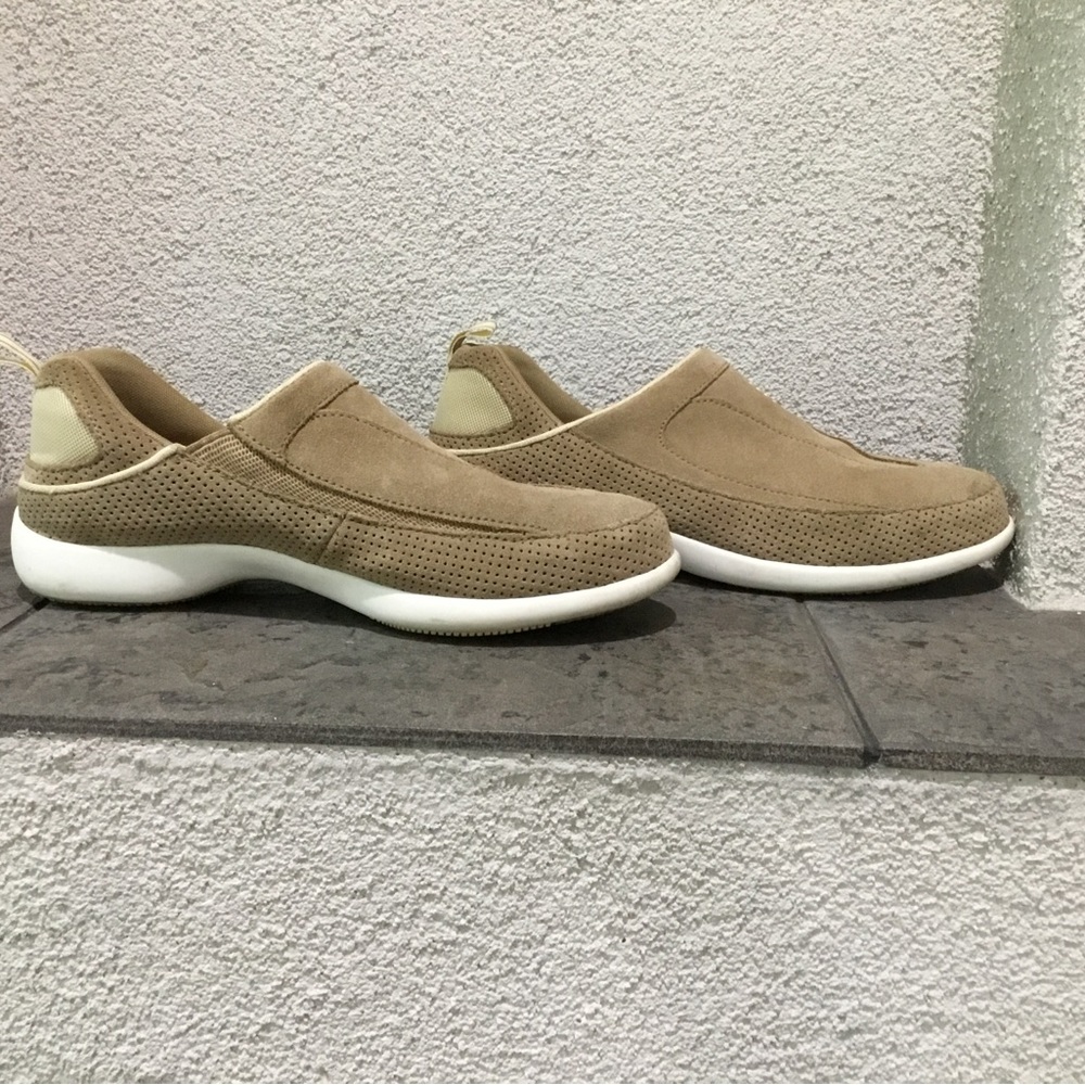 Lands End suede slip on